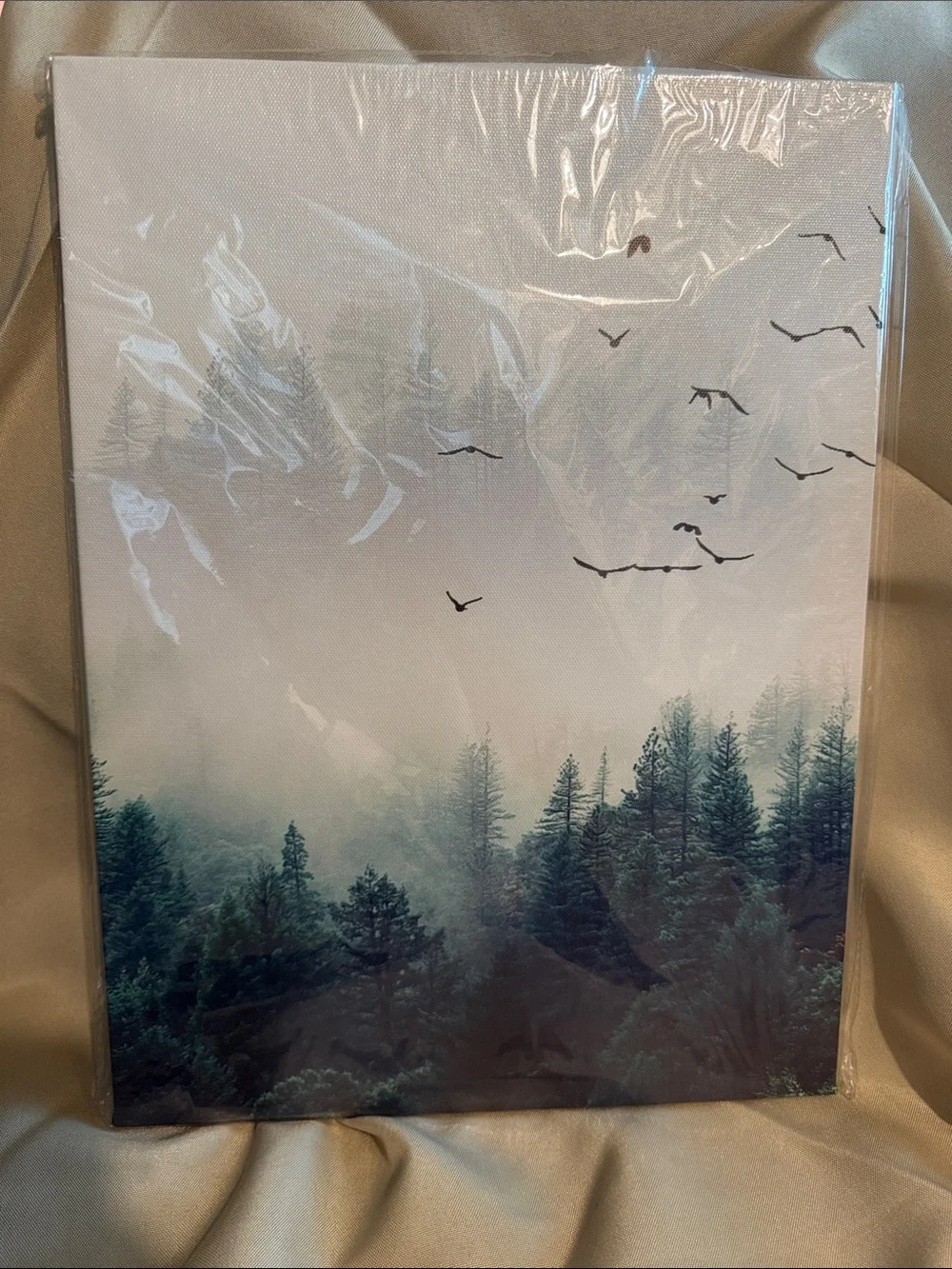 Modern Misty Forest Canvas Wall Art Triptych - Set of 3 (12